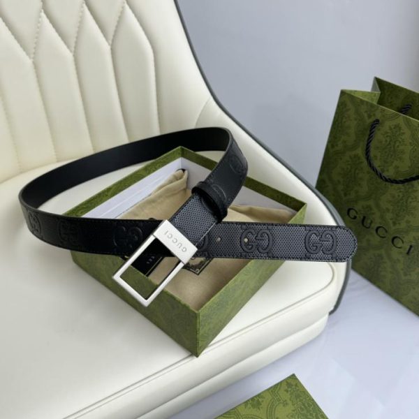 réplica,joyas,joyería,1:1,replica,fake,lujo,barato Ancho de cuero original Gucci 3,5 cm.