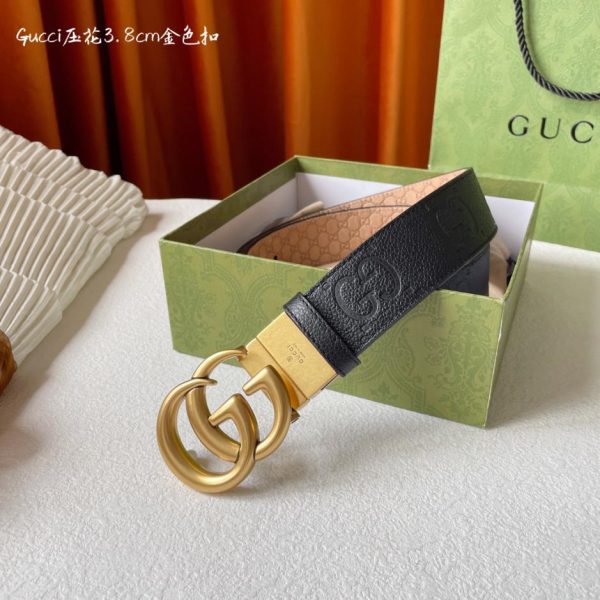 réplica,joyas,joyería,1:1,replica,fake,lujo,barato El nuevo cinturón de cuero repujado de Gucci mide 3,8 cm de ancho