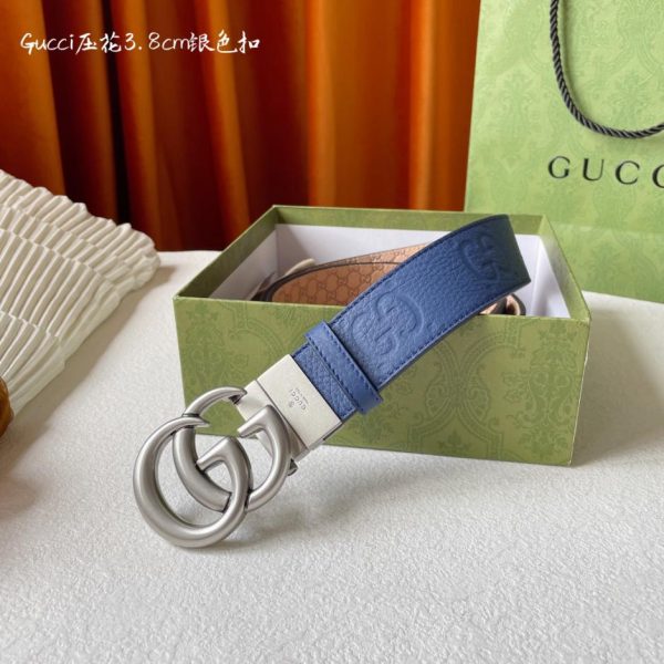 réplica,joyas,joyería,1:1,replica,fake,lujo,barato Gucci piel de becerro importada ancho 3,5 cm