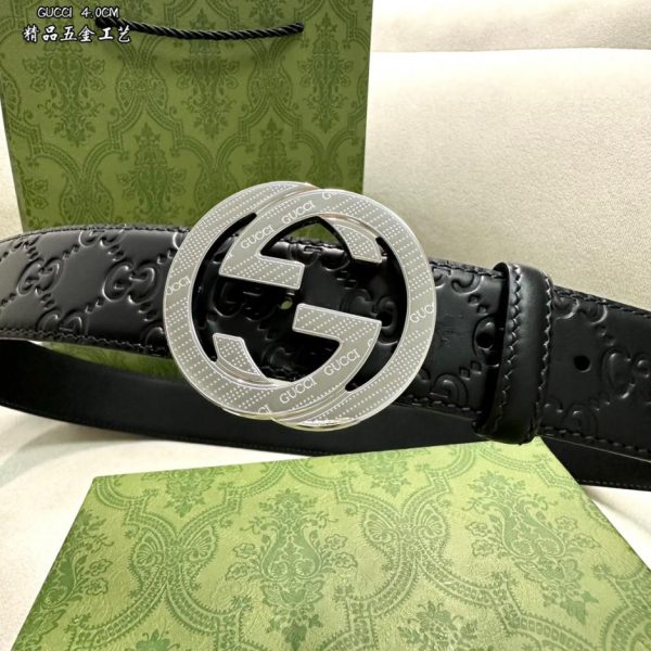 réplica,joyas,joyería,1:1,replica,fake,lujo,barato GUCCI hombre ancho 4.0CM