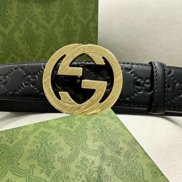 réplica,joyas,joyería,1:1,replica,fake,lujo,barato GUCCI hombre ancho 4.0CM