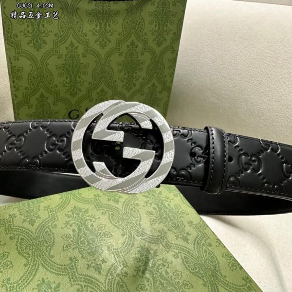 réplica,joyas,joyería,1:1,replica,fake,lujo,barato GUCCI hombre ancho 4.0CM