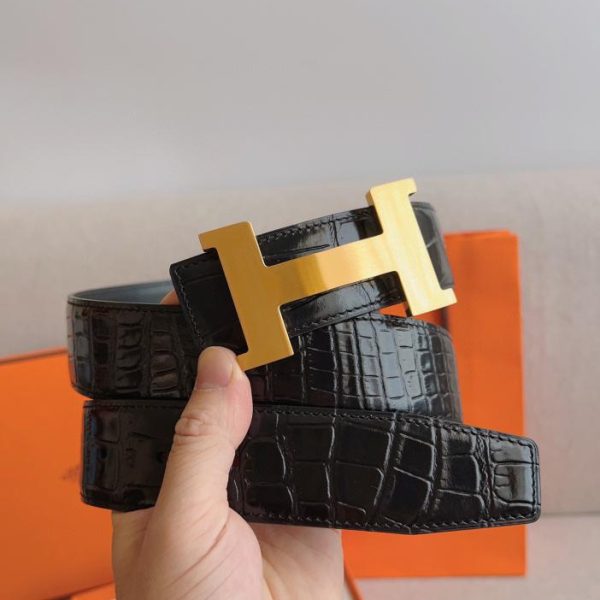 réplica,joyas,joyería,1:1,replica,fake,lujo,barato Hermes double-sided leather belt 38mm