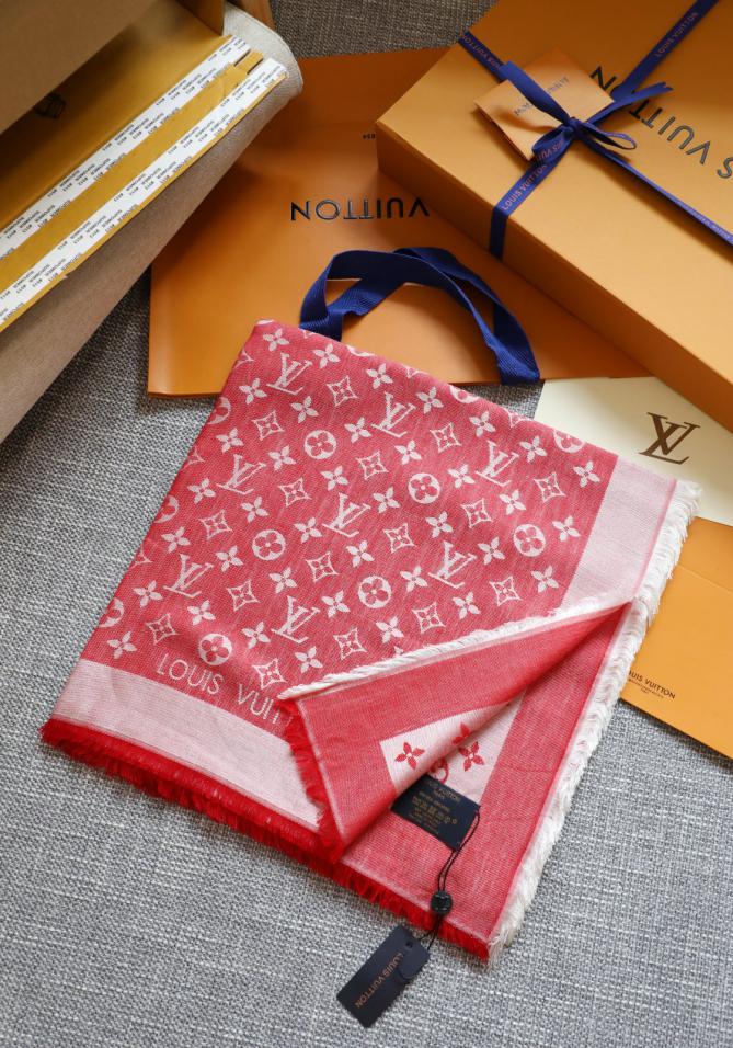 réplica,joyas,joyería,1:1,replica,fake,lujo,barato réplica,joyas,joyería,1:1,replica,fake,lujo,barato Louis Vuitton bufanda cuadrada en jacquard tonal