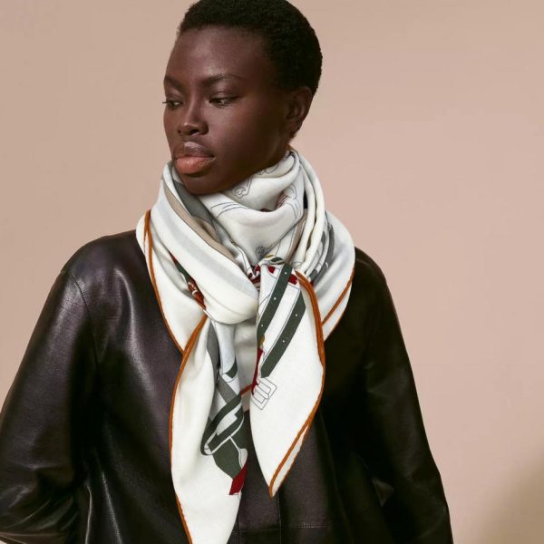 réplica,joyas,joyería,1:1,replica,fake,lujo,barato Bufanda larga Dior con animales de la selva