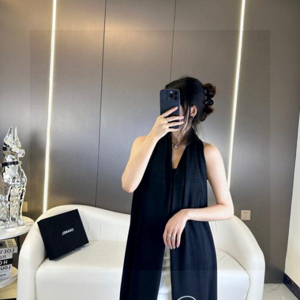 réplica,joyas,joyería,1:1,replica,fake,lujo,barato Bufanda larga Chanel de terciopelo fino