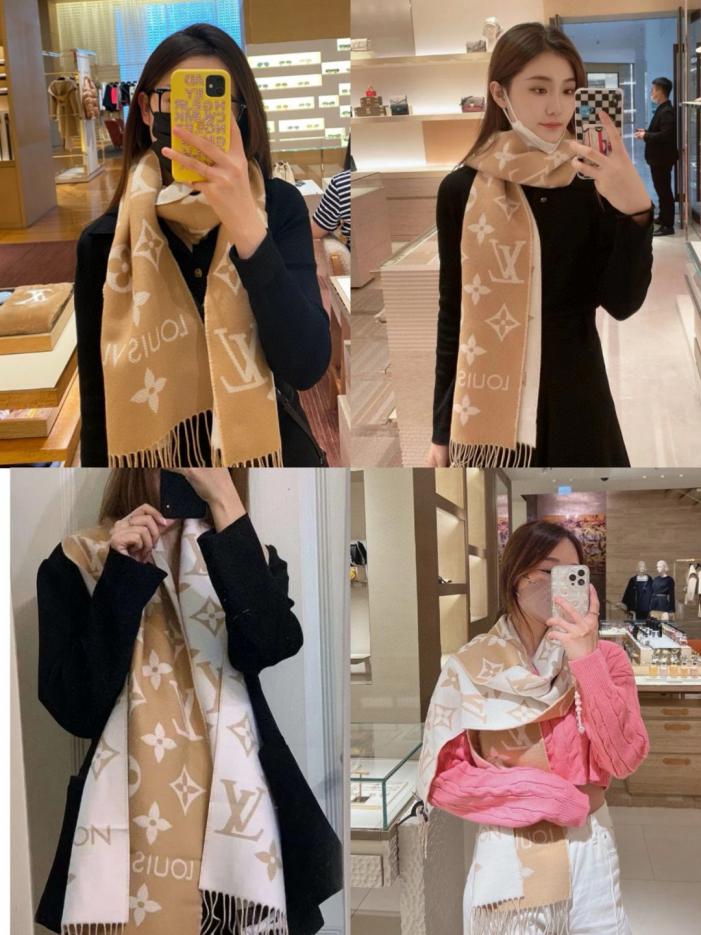 réplica,joyas,joyería,1:1,replica,fake,lujo,barato réplica,joyas,joyería,1:1,replica,fake,lujo,barato Louis Vuitton 【Bufanda con logo L】