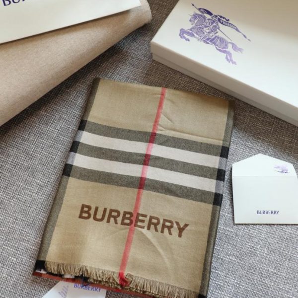 réplica,joyas,joyería,1:1,replica,fake,lujo,barato Burberry chal fino a cuadros de doble cara