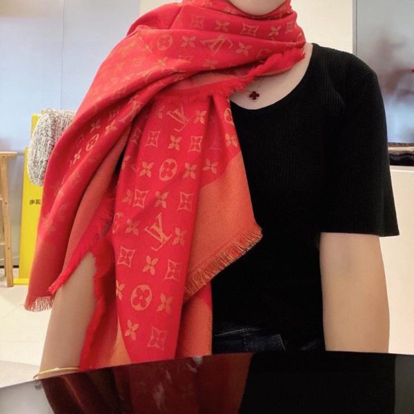 réplica,joyas,joyería,1:1,replica,fake,lujo,barato Bufanda Louis Vuitton de jacquard oscuro