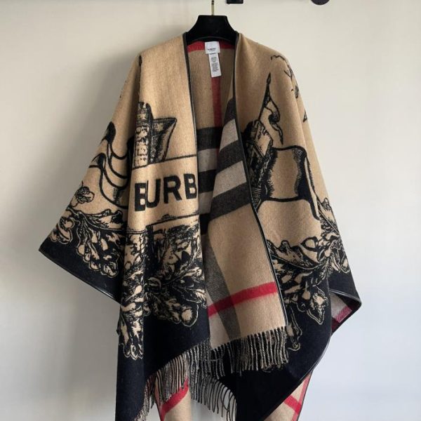 réplica,joyas,joyería,1:1,replica,fake,lujo,barato Chal reversible War Horse Knight de Burberry