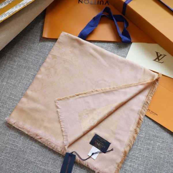 réplica,joyas,joyería,1:1,replica,fake,lujo,barato Louis Vuitton bufanda cuadrada de cachemira con monograma bicolor