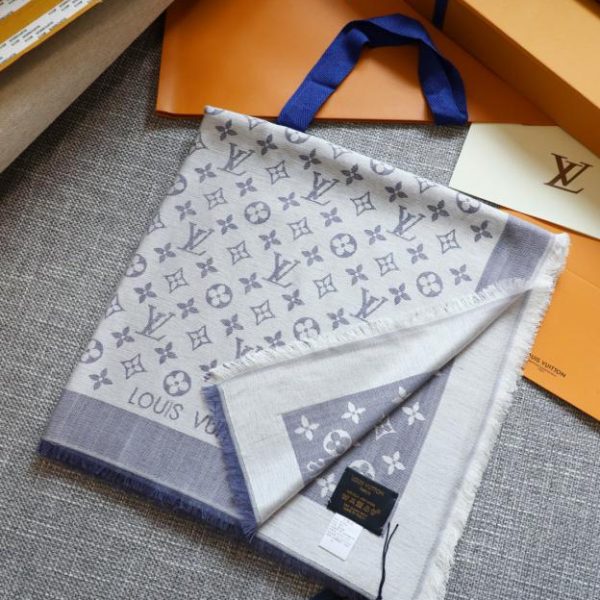 réplica,joyas,joyería,1:1,replica,fake,lujo,barato Louis Vuitton bufanda cuadrada en jacquard tonal
