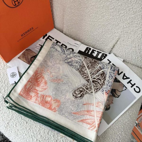 réplica,joyas,joyería,1:1,replica,fake,lujo,barato  bufanda Hermès