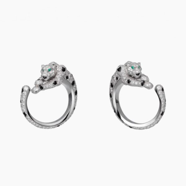 réplica,joyas,joyería,1:1,replica,fake,lujo,barato Pendientes Cartier de leopardo manchado