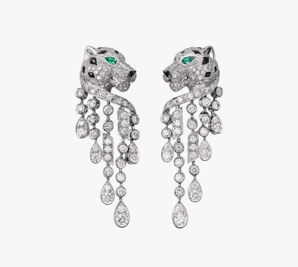 réplica,joyas,joyería,1:1,replica,fake,lujo,barato réplica,joyas,joyería,1:1,replica,fake,lujo,barato Pendientes de leopardo con borlas Cartier