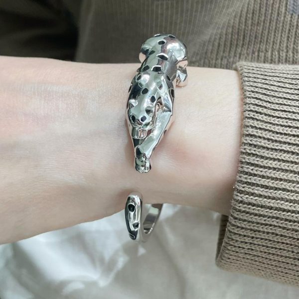 réplica,joyas,joyería,1:1,replica,fake,lujo,barato Cartier collar de leopardo con diamantes amarillos manchados