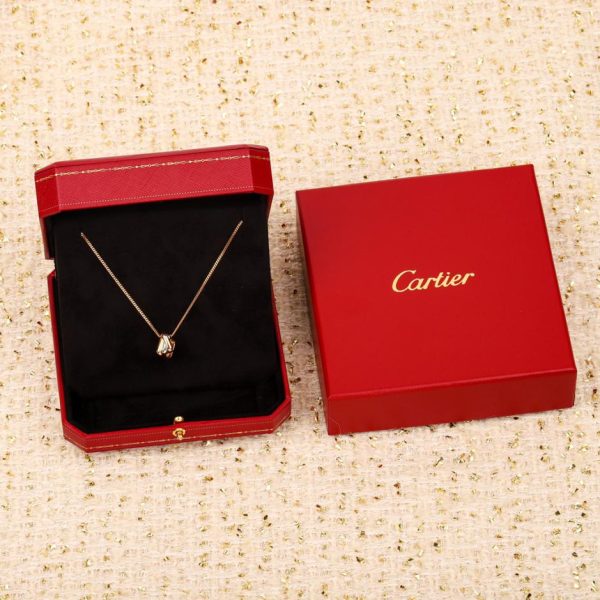 réplica,joyas,joyería,1:1,replica,fake,lujo,barato Collar cuadrado de tres anillos Cartier