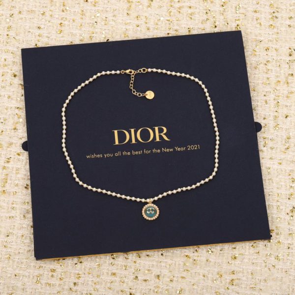 réplica,joyas,joyería,1:1,replica,fake,lujo,barato Collar Dior rosa
