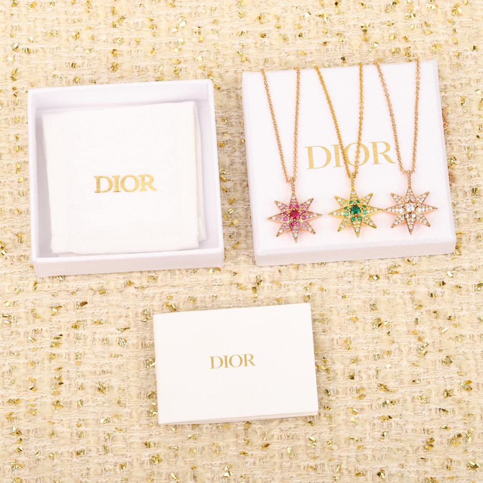 réplica,joyas,joyería,1:1,replica,fake,lujo,barato réplica,joyas,joyería,1:1,replica,fake,lujo,barato Collar Dior con estrella de ocho puntas