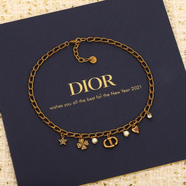 réplica,joyas,joyería,1:1,replica,fake,lujo,barato Pendientes Dior con cuentas grandes