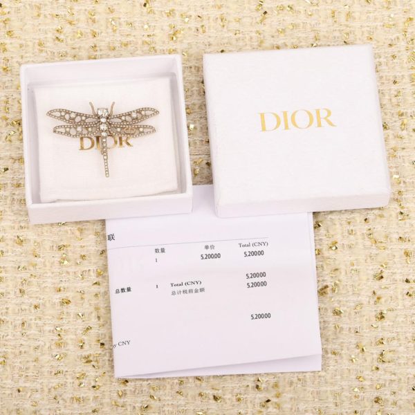 réplica,joyas,joyería,1:1,replica,fake,lujo,barato Broche Dior libélula