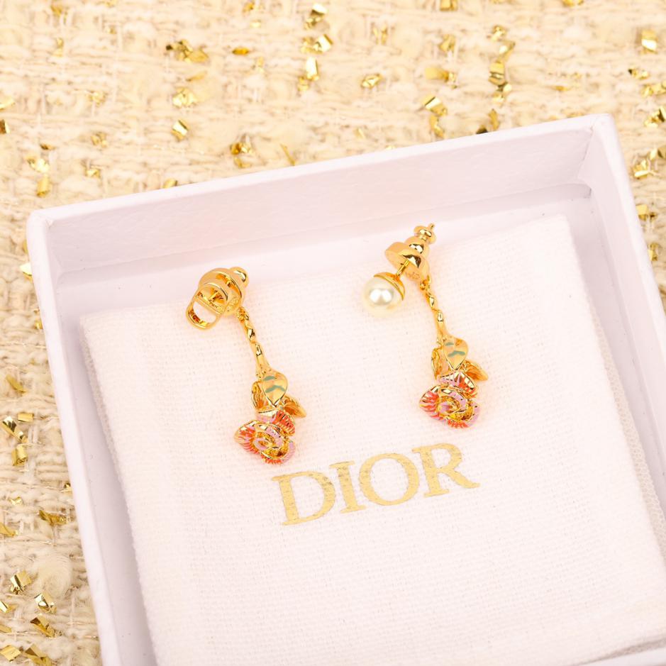 réplica,joyas,joyería,1:1,replica,fake,lujo,barato réplica,joyas,joyería,1:1,replica,fake,lujo,barato Pendientes Dior rosa