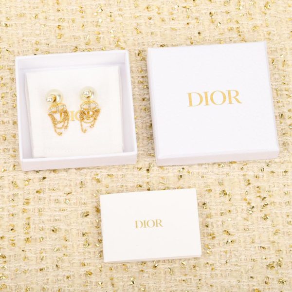 réplica,joyas,joyería,1:1,replica,fake,lujo,barato Pendientes Dior con borlas y cuentas dobles