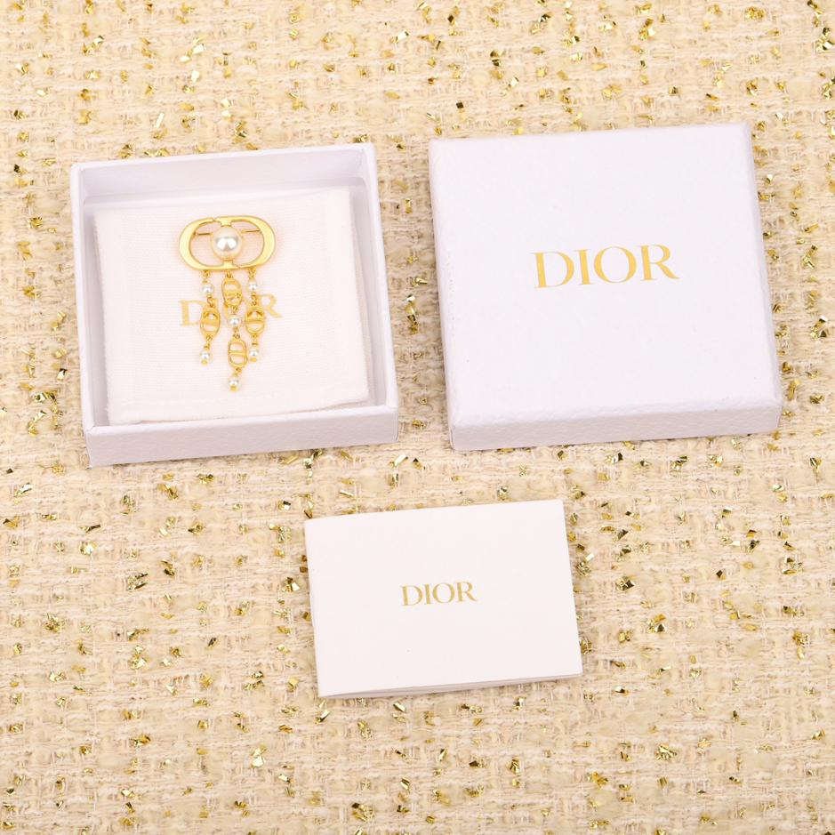 réplica,joyas,joyería,1:1,replica,fake,lujo,barato réplica,joyas,joyería,1:1,replica,fake,lujo,barato Broche Dior con perlas ovaladas