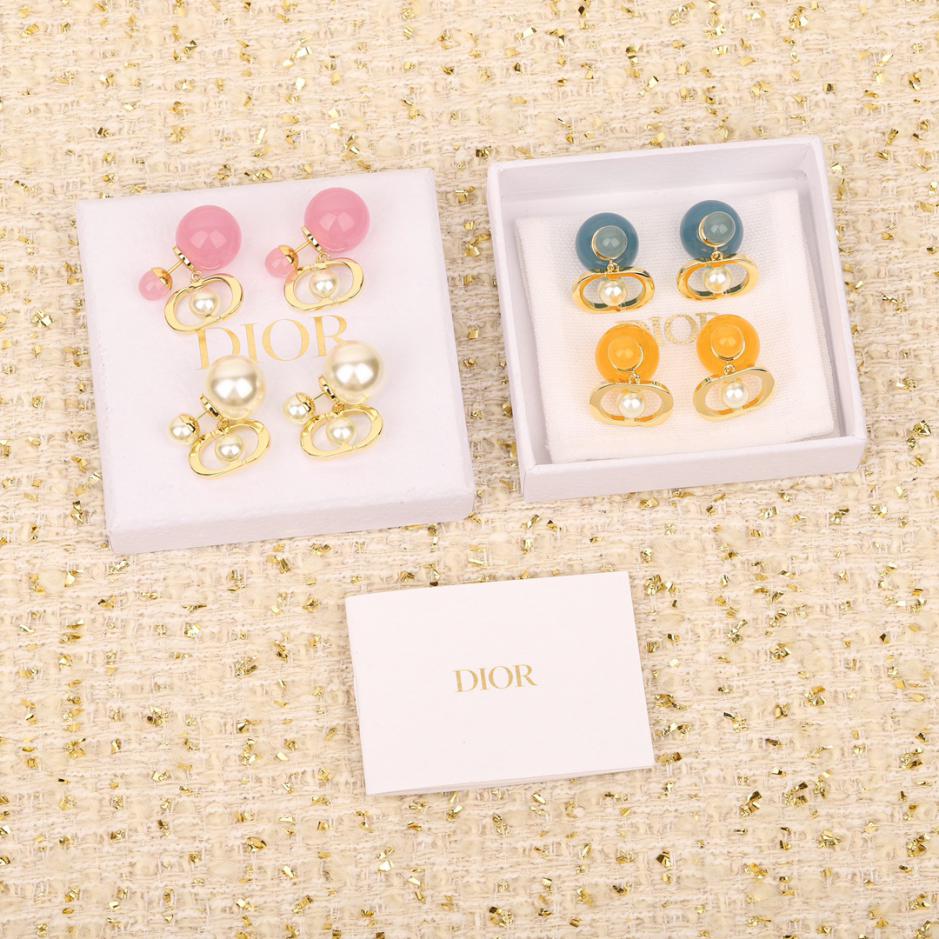 réplica,joyas,joyería,1:1,replica,fake,lujo,barato réplica,joyas,joyería,1:1,replica,fake,lujo,barato Pendientes Dior Candy con cuentas dobles
