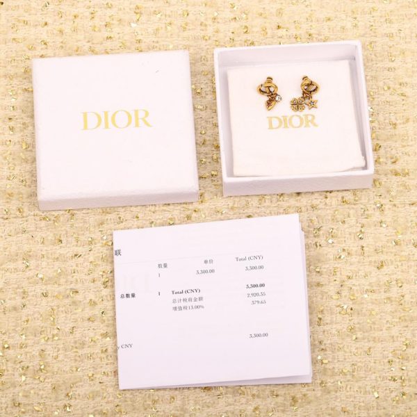 réplica,joyas,joyería,1:1,replica,fake,lujo,barato Pendientes Dior nuevos CD