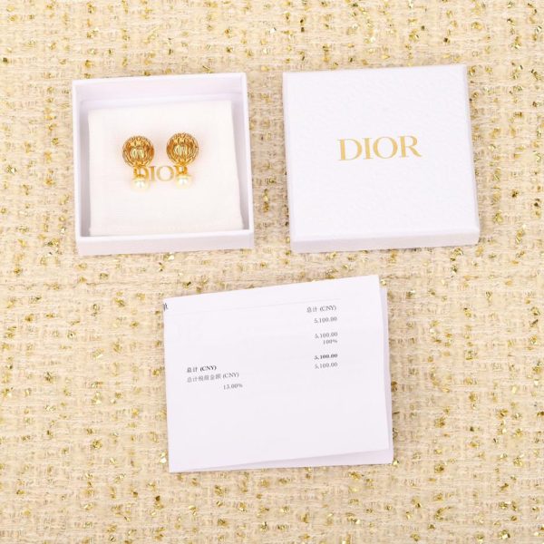réplica,joyas,joyería,1:1,replica,fake,lujo,barato Pendientes huecos de perlas Dior