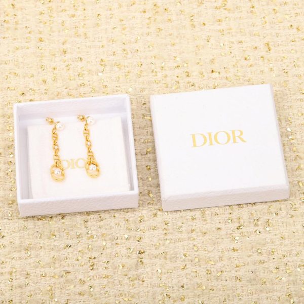 réplica,joyas,joyería,1:1,replica,fake,lujo,barato Pendientes Dior con perlas ovaladas