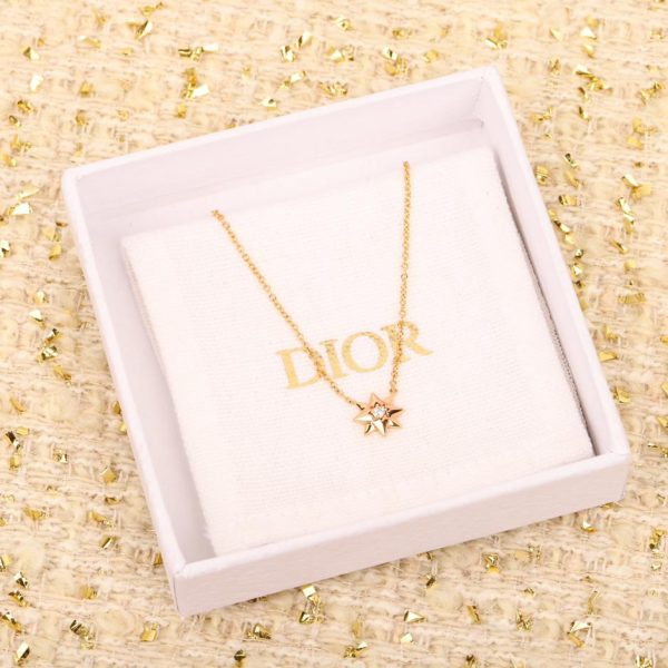 réplica,joyas,joyería,1:1,replica,fake,lujo,barato Collar Dior con estrella de ocho puntas