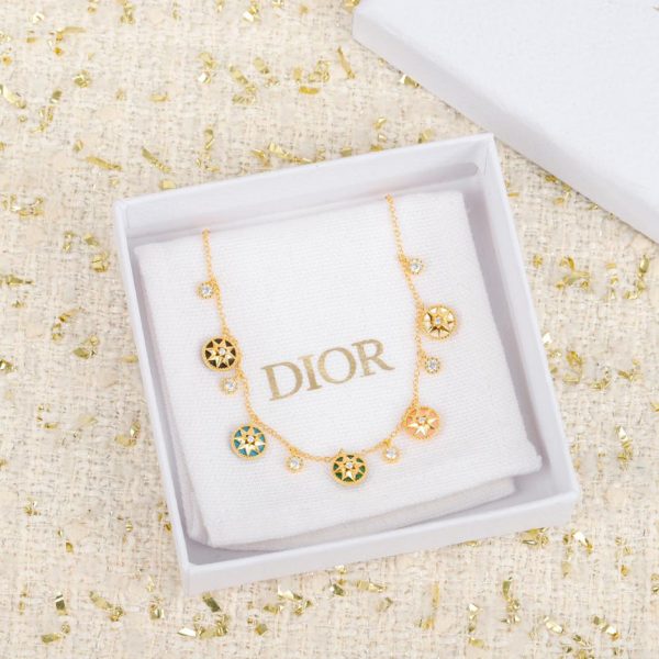 réplica,joyas,joyería,1:1,replica,fake,lujo,barato Pendientes Dior con cuentas dobles