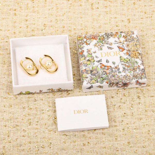 réplica,joyas,joyería,1:1,replica,fake,lujo,barato Pendientes Dior con perlas ovaladas