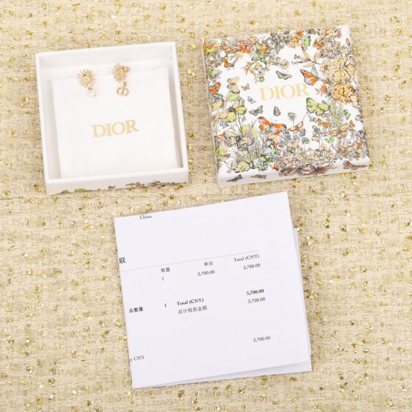 réplica,joyas,joyería,1:1,replica,fake,lujo,barato Pendientes Dior con perlas huecas