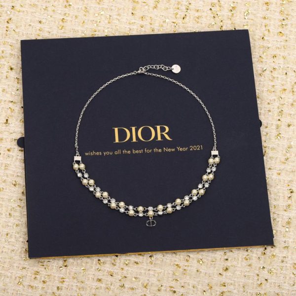 réplica,joyas,joyería,1:1,replica,fake,lujo,barato Pendientes Dior con letras y perlas