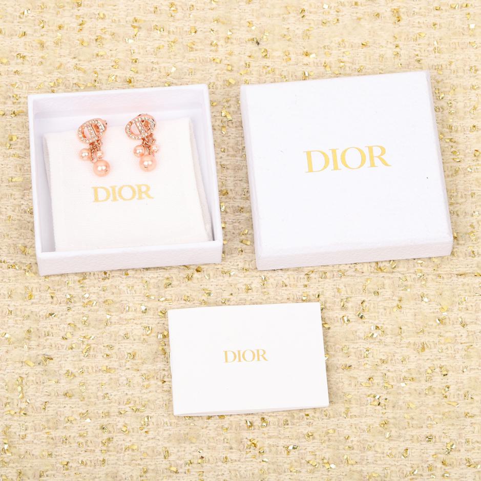 réplica,joyas,joyería,1:1,replica,fake,lujo,barato réplica,joyas,joyería,1:1,replica,fake,lujo,barato Pendientes Dior con tres cuentas