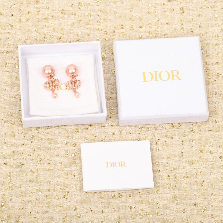 réplica,joyas,joyería,1:1,replica,fake,lujo,barato réplica,joyas,joyería,1:1,replica,fake,lujo,barato Pendientes CD Dior con cuentas grandes y pequeñas