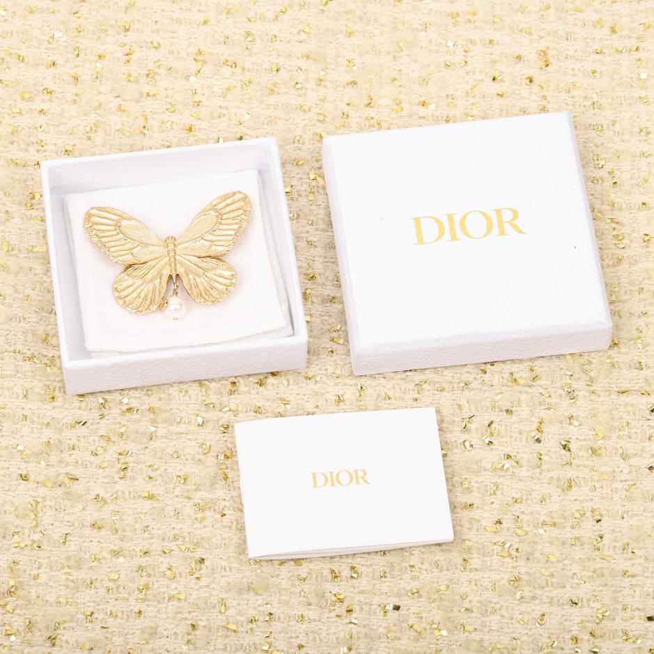 réplica,joyas,joyería,1:1,replica,fake,lujo,barato réplica,joyas,joyería,1:1,replica,fake,lujo,barato Pasador para el pelo Dior con mariposa y perlas