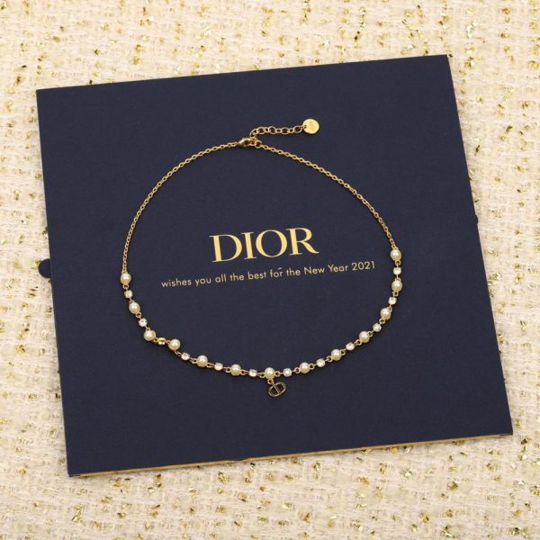 réplica,joyas,joyería,1:1,replica,fake,lujo,barato Pendientes Dior con cuentas dobles y libélula
