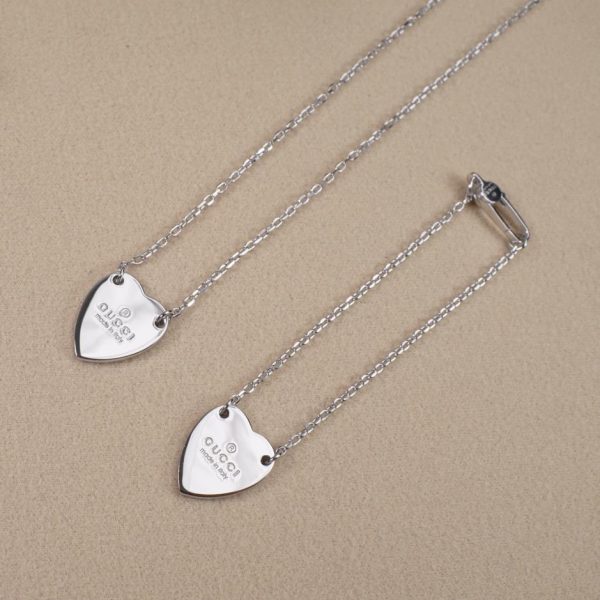 réplica,joyas,joyería,1:1,replica,fake,lujo,barato Collar con carta de amor de Gucci
