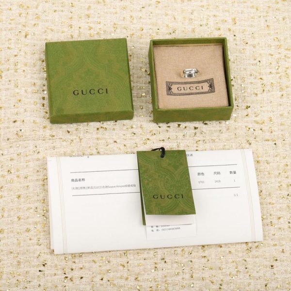 réplica,joyas,joyería,1:1,replica,fake,lujo,barato Pulsera Gucci con Doble G entrelazada de plata