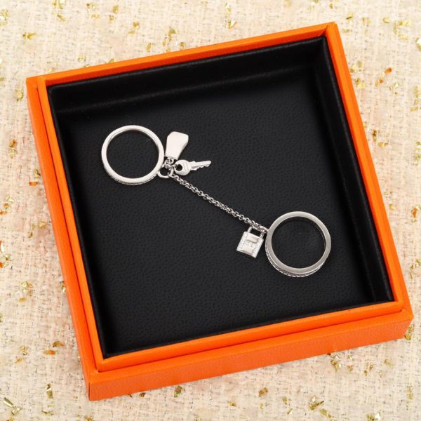 réplica,joyas,joyería,1:1,replica,fake,lujo,barato Anillo Hermes Kelly de oro blanco