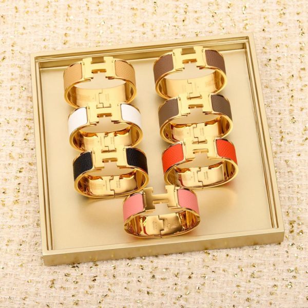 réplica,joyas,joyería,1:1,replica,fake,lujo,barato Pulsera Hermes esmaltada H