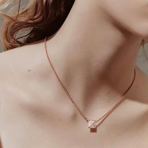 réplica,joyas,joyería,1:1,replica,fake,lujo,barato HermesV collar de oro y diamantes