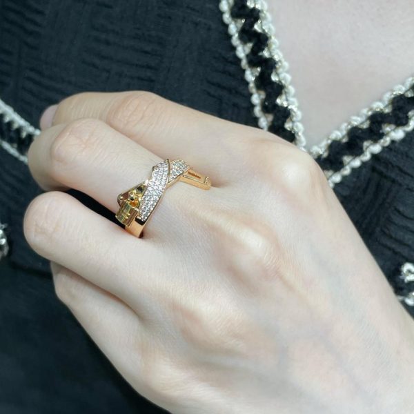 réplica,joyas,joyería,1:1,replica,fake,lujo,barato Anillo de bloqueo Hermes H