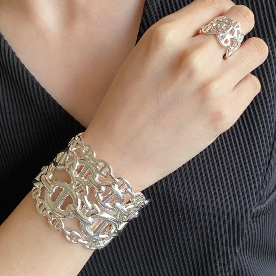 réplica,joyas,joyería,1:1,replica,fake,lujo,barato réplica,joyas,joyería,1:1,replica,fake,lujo,barato Pulsera de nariz de cerdo Hermes