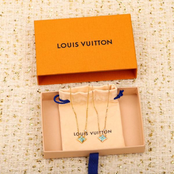 réplica,joyas,joyería,1:1,replica,fake,lujo,barato Collar LV amazonita