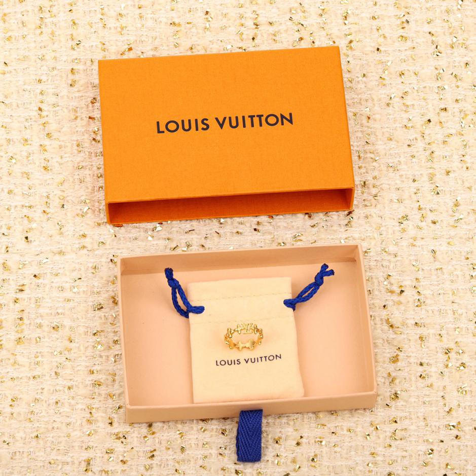 réplica,joyas,joyería,1:1,replica,fake,lujo,barato réplica,joyas,joyería,1:1,replica,fake,lujo,barato anillo LV con flor pequeña y logo